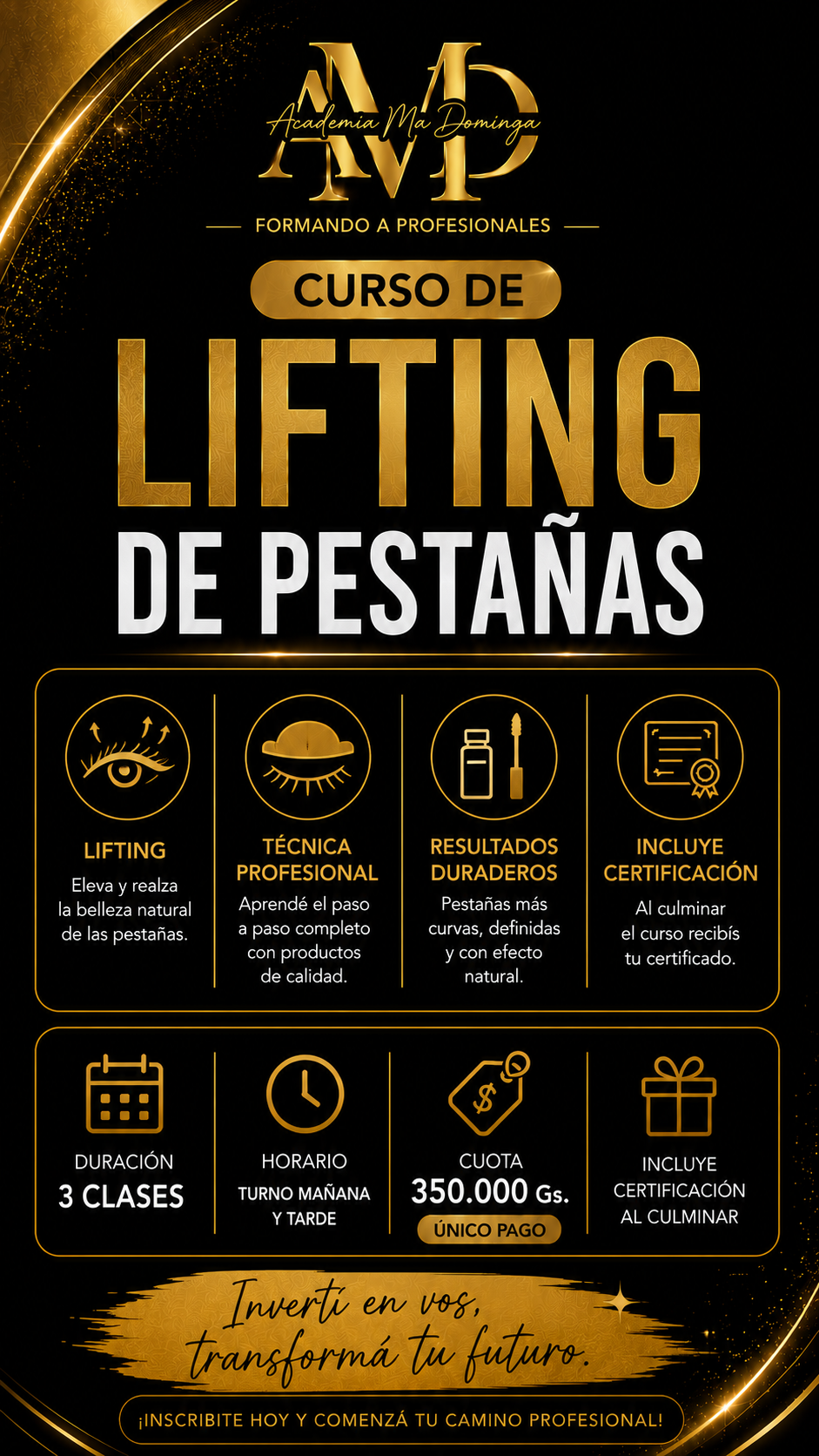 Curso de lifting de pestañas